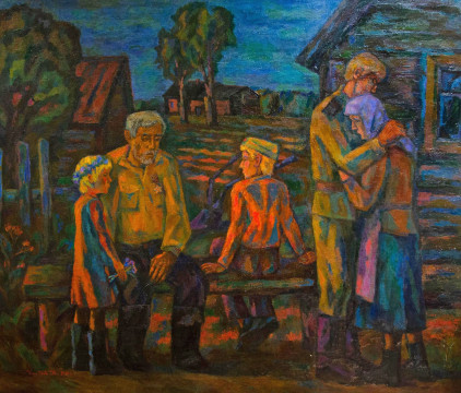 Неразрывная связь поколений: картину Юрия Коробова «Жили-были» представляет «Арт-мозаика»
